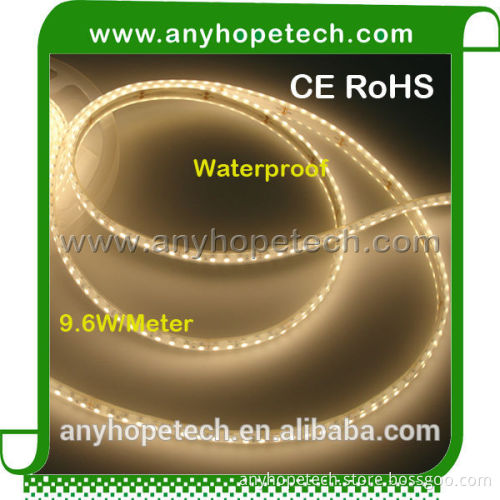 waterproof IP65 24 volt warm white 2400K single color flexible smd 3528 led strip light